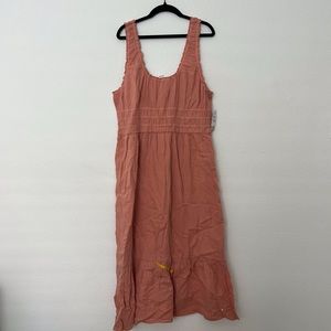 NWT Nordstrom BP Midi 100% Cotton Dress Size L